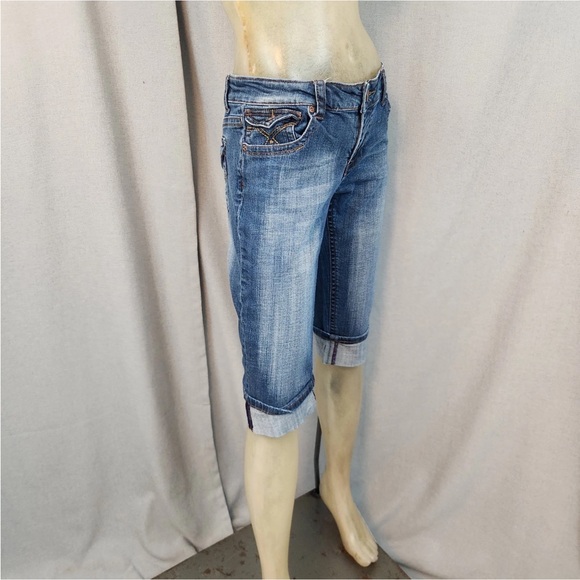 Vigoss Blue Denim Bermuda Shorts - Picture 2 of 8
